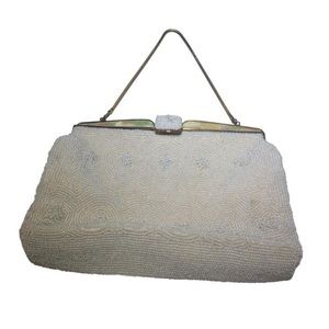 vintage white Abalone Shell Purse handbag purse